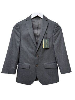 Lauren Ralph Lauren Boys Blazer 10 Regular Heather Gray Suit Jacket NWT